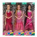 OBL891208 - 11.5-INCH REAL BODY 9-JOINT LONG BRAIDED BARBIE