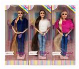 OBL891213 - 11.5-INCH REAL BODY 9-JOINT LONG HAIR BARBIE