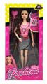 OBL891218 - 11.5-INCH REAL BODY 9-JOINT LONG BRAIDED BARBIE