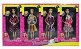 OBL891232 - 11.5-INCH REAL BODY 9-JOINT LONG BRAIDED BARBIE (8PCS)