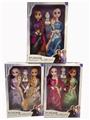 OBL891235 - 11.5-INCH SOLID 9-JOINT LONG BRAIDED ICE BARBIE (3 MIXED)