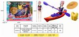 OBL891336 - 11.5-INCH SOLID 11-JOINT BARBIE PRINCESS WITH SUMMER ROWING SUNGLASSES LIFE JACKET