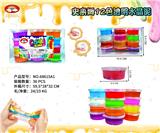 OBL892320 - SLIM 12 COLOR TRANSPARENT CRYSTAL CLAY