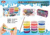 OBL892360 - SLIM 12 COLOR CLEAR SHORT GLASS CRYSTAL MUD THREE COLOR MIX