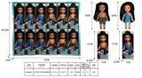 OBL892380 - 12 SHOW 6-INCH EMPTY BODY DRAGON SEEKING DOLLS