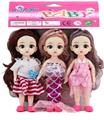 OBL892500 - 3-PERSON 6-INCH SOLID BODY 13 JOINT 3D REAL EYES DELICATE LITTLE LORI