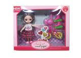 OBL892530 - 6-INCH SOLID BODY 13 JOINTS 3D REAL EYES DELICATE LITTLE LORI