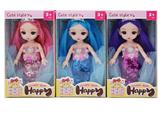 OBL892565 - 6-INCH REAL BODY 13 JOINT 3D REAL EYE MERMAID