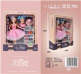 OBL892871 - 11.5 30CM 11 JOINT REAL BODY 3D REAL EYE PARENT CHILD SERIES BARBIE DOLL
