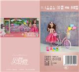OBL892882 - 11.5 30CM 9-JOINT 3D REAL EYE PARENT CHILD BARBIE DOLL