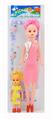 OBL892892 - 11.5 30CM 5\ 13CM 5 JOINT EMPTY BODY 2D COLOR PRINTING PARENT CHILD SERIES BARBIE DOLL
