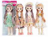 OBL892901 - 12 INCH 30 CM 13 JOINT SOLID 3D REAL EYE BOUTIQUE SKIRT HAIR ORNAMENT LORI DOLL