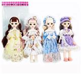 OBL892905 - 12 INCH 30 CM 13 JOINT SOLID 3D REAL EYE BOUTIQUE SKIRT HAIR ORNAMENT LORI DOLL