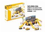 OBL892952 - 三只合金工程车一只合金飞机