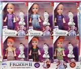 OBL893167 - 6 INCH REAL HANDS 4 GENERATIONS OF ICE AND SNOW PRINCESS WITH SNOWBOB 6 PEOPLE WEAR 6PCS