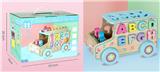 OBL893497 - WOODEN BLOCK LETTER CAR