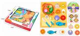 OBL893500 - WOODEN MAGNETIC WESTERN FOOD CHEEKER