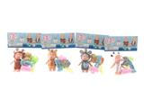 OBL893532 - 2.5 INCH ENAMEL ANIMAL DOLL WITH ACCESSORIES