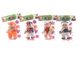 OBL893536 - 8 INCH ENAMEL CARTOON DOLL WITH ACCESSORIES