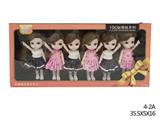 OBL893550 - 4 INCH DINA LITTLE PRINCESS DOLL