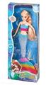 OBL893777 - HIGH-END 14-INCH SOLID 3D REAL EYE MERMAID BARBIE WITH LIGHT MUSIC