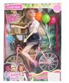 OBL893804 - 11.5 INCH SOLID 12 JOINT CASUAL WEAR BIKE BARBIE
