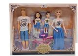 OBL893815 - (FOUR-PERSON PARENT-CHILD) 11.5 INCH SOLID 12 JOINT WOMEN 11.5 INCH 6 JOINT REAL MAN 2 5.5 INCH SOLID BARBIE