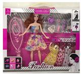 OBL893824 - 11.5-INCH REAL BODY 9-JOINT FASHION BARBIE BELT NECKLACE BLISTER ACCESSORIES BLISTER HANGING SKIRT