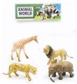 OBL894599 - 4 6.5-INCH PAINTED ANIMALS