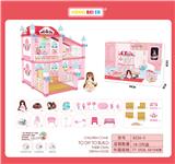 OBL894783 - DIY自装别墅套装带灯光音乐配1只4.5寸实身芭比