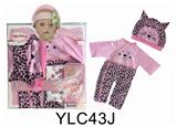 OBL895893 - 16寸 娃娃衣服带尿裤奶嘴