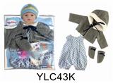 OBL895894 - 16寸 娃娃衣服带尿裤奶嘴