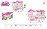 OBL897400 - 自装别墅屋+4寸芭比1只，5寸芭比1只