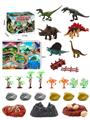 OBL898677 - 32Pcs puzzle scene dinosaur diy set with map