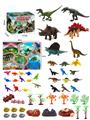 OBL898679 - 58Pcs puzzle scene dinosaur diy set with map
