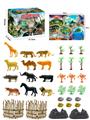 OBL898681 - 37Pcs puzzle scene animal diy set with map