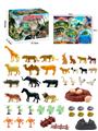 OBL898682 - 51Pcs puzzle scene animal diy set with map