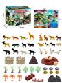 OBL898683 - 56Pcs puzzle scene animal diy set with map