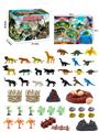 OBL898684 - 56Pcs puzzle scene animal diy set with map