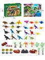 OBL898689 - 52Pcs puzzle scene dinosaur diy set with map