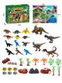 OBL898690 - 43Pcs puzzle scene dinosaur diy set with map