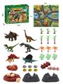 OBL898694 - 38Pcs puzzle scene dinosaur diy set with non woven map
