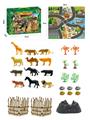 OBL898699 - 30Pcs puzzle scene animal diy set with non woven map