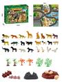 OBL898702 - 42Pcs puzzle scene animal diy set with non woven map