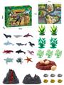 OBL898704 - 32Pcs puzzle scene ocean diy set with non woven map