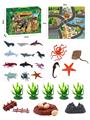 OBL898707 - 33Pcs puzzle scene ocean diy set with non woven map
