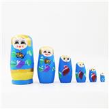 OBL900643 - 俄罗斯手绘六层套娃