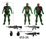 OBL900857 - 黑绿军人+大枪+雷