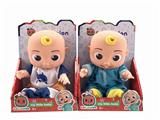 OBL901586 - 10 INCH FULL BODY GLUE COCOMELON BABY WITH MUSIC