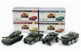 OBL901759 - SLIDING ALLOY MILITARY VEHICLE (4 MODELS) 1:64
